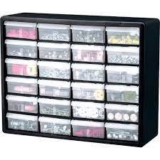 Akm10124 Akro Mils 24 Drawer Plastic Storage Cabinet 24 Drawer S 15 8 Height6 4 Depth X 20 Length Floor Black Clear Plastic Polymer 1each Office Supply Hut