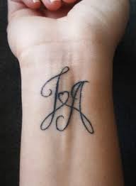 Original Brief Tattoos Herz Tattoo Kindernamen Tattoo Initial Tattoo