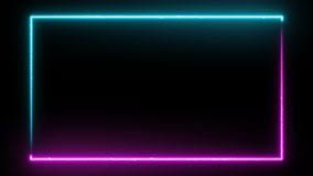 Create online neon sign with flashing animation of the glowing letters and save as gif animation. Animated Neon Glowing Frame Background Laser Show Loop 4k Animation Stock Video Video Of Neon Cover 150264509