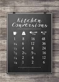 Kitchen Conversions Conversion Chart Printable Kitchen