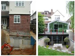 Perfectimage85 Com Wp Content Uploads 2016 03 Garden Basement Construction 17367 1001 744 Jpg Modern Basement House Extensions Basement Construction