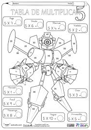 Tablas De Multiplicar Para Colorear