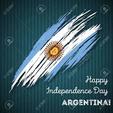 Ver más ideas sobre bandera nacional argentina, bandera nacional, día de la bandera. Diseno Patriotico Del Dia De La Independencia De Argentina Movimiento Expresivo Del Cepillo En Colores De La Bandera Nacional En Fondo Rayado Oscuro Feliz Dia De La Independencia Argentina Vector Greeting Card