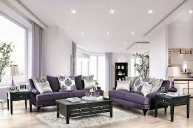 Sisseton Purple Sofa Sm2208 Sf Furniture Of America Fabric Sofas Purple Living Room Cheap Living Room Furniture Living Room Sets