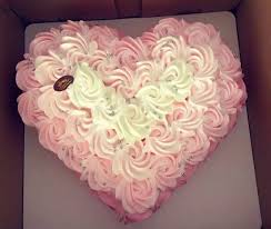 Heart Shaped Rosette Cake Heart Birthday Cake Diy Birthday Cake Rosette Cake