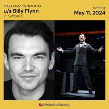 Congratulations to Max Clayton who will be making his DEBUT as BILLY FLYNN  in 'Chicago'