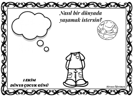 Dunya Cocuk Gunu Sinif Fikirleri 1 Ekim Cocuk