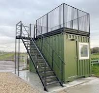 Shipping Container Conversions 14ft office with viewing ...