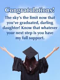 The Sky S The Limit Happy Graduation Card For Daughter Birthday Greeting Cards By Davia Happy Graduation Quotes Happy Graduation Graduation Congratulations Quotes
