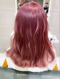 ピンクパープルヘアカラー ミディアムヘアスタイル long hair styles hair styles beauty