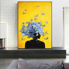 But, if you want them to be durable, build your own artworks. Butterfly Girl Modern Wall Art Canvas Paintings Black Woman Canvas Art Posters And Prints African Girl Pictures Home Wall Decor Painting Calligraphy Aliexpress