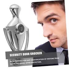 Yardenfun Door Security Knocker with Peephole 304 Stainless Steel Door  Knocker Easy to Install and Use