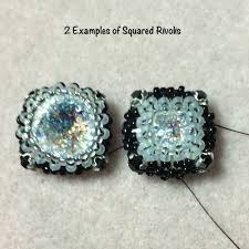 How To Bead Bezel Square Rivoli Clearlyhelena