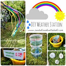 Materials required to make a rain gauge: Sun Hats Wellie Boots Diy Weather Station For Kids To Make