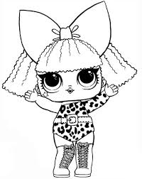 Lol surprise dolls coloring book pages with painting activity + lol glitter series opening. Lol Surprise Dolls Coloring Pages Print In A4 Format