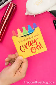 For me, many gifts nowadays are gift cards. Get Your Cray On Teacher Gift Card Holder Tried True Creative
