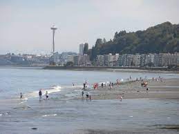 Low Tide At Alki Beach Lived Above This Beach When I Was 5yo Seattle Vacation Beach Pacific Northwest
