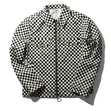 Black And White Checkered Denim Jacket Checkerboard Denim Trucker Jacket 415 Liked On Polyvore Featuring Outerwear Jackets Denim Jackets Trucker Jacke Trucker Jacket Checkered Jacket Jackets