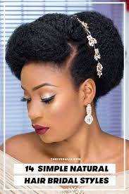 14 Natural Hair Bridal Styles You Can Replicate Thrivenaija Natural Hair Styles Natural Hair Bride Natural Hair Wedding