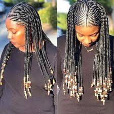 Braiding hair two colors braiding hair extension ombre braiding hair braids for african hair pre there are 527 suppliers who sells best natural hair braids on alibaba.com, mainly located in asia. 23 Best Ponytails Braids With Beads 2020 For Natural Hair