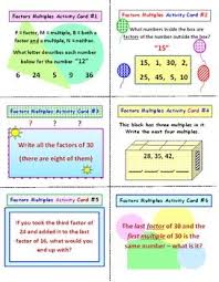 Complete Lesson Plan Included Do Your Students Get Factors And Multiples Mixed Up Like Mine Do Could They Use Factors And Multiples Activity Cards Lesson