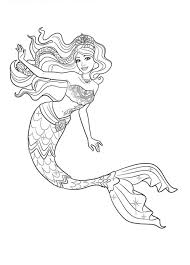 Galeria de desenhos para colorir da barbie totalmente encantadores. Para Colorir Barbie Sereia Site Title
