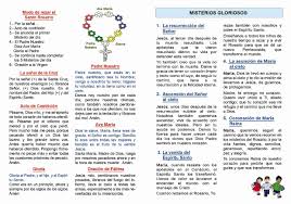 Existen varias forma de rezar el santo rosario, pero en general estos no modifican la estructura de los 4 misterios del rosario. Guia Para Rezar El Rosario Pdf