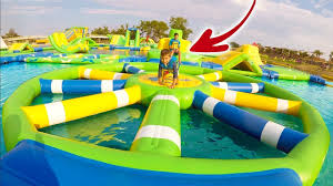 Parc Aquatique Gonflable Aquapark Water Park 100 Fun Youtube