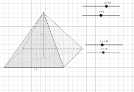 Schragbild Quadratische Pyramide Geogebra