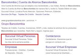 Bancolombia sucursal virtual personas in the urls. Bancolombia Sucursal Virtual Personas Como Acceder