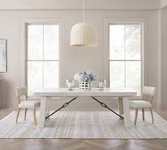 Whether you're dining with family or friends, a beautiful extending dining table and chairs is perfect for when you need a bit of extra space. Benchwright Extending Dining Table Pottery Barn