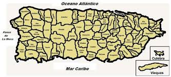 Mapa De Puerto Rico Con Sus Pueblos Puerto Rico Map Puerto Rico Island Puerto Rico