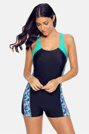 Charmo Charmo Women S One Piece Swimsuits Boyleg Sports Swimwear Walmart Com Women S One Piece Swimsuits Sport Swimwear Athletic Women