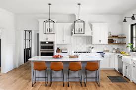 Modern farmhouse kitchen with white cabinets and granite countertops rustic designs feature slightly more modern kitchen designs and furniture. Fall In Love With This Custom Modern Farmhouse In Nova
