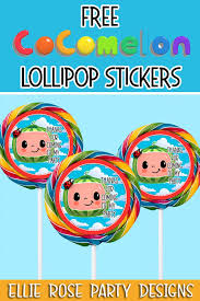 Make it in a highest quality, for a better result. Free Cocomelon Lollipop Swirl Stickers Ellierosepartydesigns Com In 2021 2nd Birthday Party For Girl 2nd Birthday Party For Boys 1st Birthday Party Favors