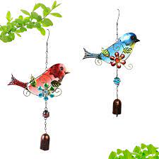 Forest mountain stained glass panel is a perfect addition to home interior. Buy Yrxrus Wind Chimes Birds Statues For Garden Outdoor Patio Hanging Decorations Wall Decor Stained Glass Window Decoration Gifts For Bird Lovers Blue Red Hummingbird 2 Piece Set Online In Germany B093q66fm9