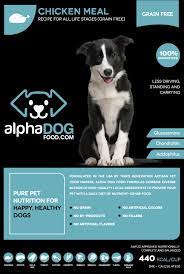Grain Free Dog Food All Life Stages Alpha Dog Food Dog Food Reviews Grain Free Dog Food Free Dog Food