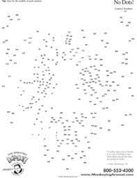 Connect the dots puzzle printable. Monkeying Around Connect The Dot Puzzles Free Printable Samples