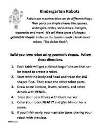 Kindergarten Art Sub Plan Draw A Robot Art Sub Plans Kindergarten Art Kindergarten Art Lessons