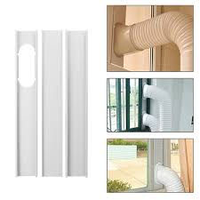 Slide air conditioner into window opening until it rests against the support bracket and is flush against the side window jamb. 99native 3 Piece 1 9m Window Seal Mobile Air Conditioning Sliding Window Pvc Sealing Kit Multi Purpose Window Vent Portable Air Conditioner For Air Conditioning Diameter Hose Buy Online In Dominica At