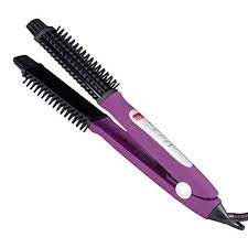 Brush 3 In 1 Curling Iron Brush With Led Display Round Hair Brush Ceramic Hair Straightene Ceramic Hair Straightener Ceramic Hair Hair Straighteners Flat Irons