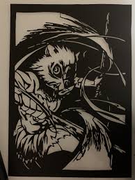 嘴平伊之助 切り絵 アニメスケッチ 切り絵 アニメ 切り絵