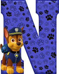 This png image was uploaded on august 10, 2018, 10:07 am by user: . N De Alfabeto Decorativo Paw Patrol Decorations Paw Patrol Birthday Paw Patrol Party
