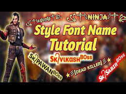 Preview ajay normal bold.ttf font by typing your own text. Garena Free Fire Style Name Font Full Tuturail How To Write Your Name Like Pro Player Hindi Youtube
