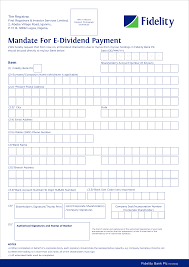 Some payment methods may require you to provide your bank sort codes before such transaction is initiated. Http Www Fidelitybank Ng Mandate For E Dividend