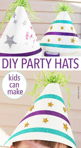 Homemade Birthday Hats For Adults Make Your Own Party Hats This Is A Fun Kids Craft For Parties Holidays Perfect F Party Hats Diy Template Birthday Party Games For Kids Kids Birthday Crafts