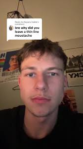 Thin Mustache White Man