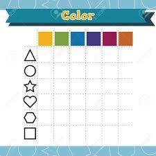 Shapes worksheets for preschool and kindergarten. Learn Shapes And Geometric Figures Color Preschool Or Kindergarten Royalty Free Cliparts Vectors And Stock Illustration Image 109902449