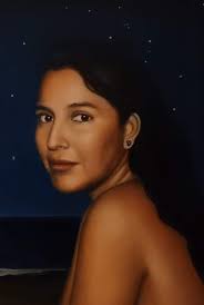 Portrait in oil
