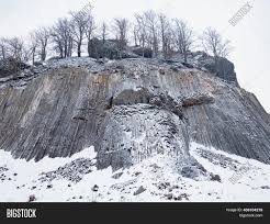 Large eruptions of basalt lava may create deep flows of molten rock. Zlaty Vrch Rock Image Photo Free Trial Bigstock